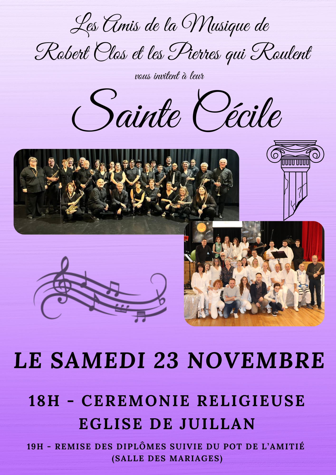 Juillan - Ville des Hautes-Pyrénées - Sainte Cécile – Samedi 23 novembre 2024