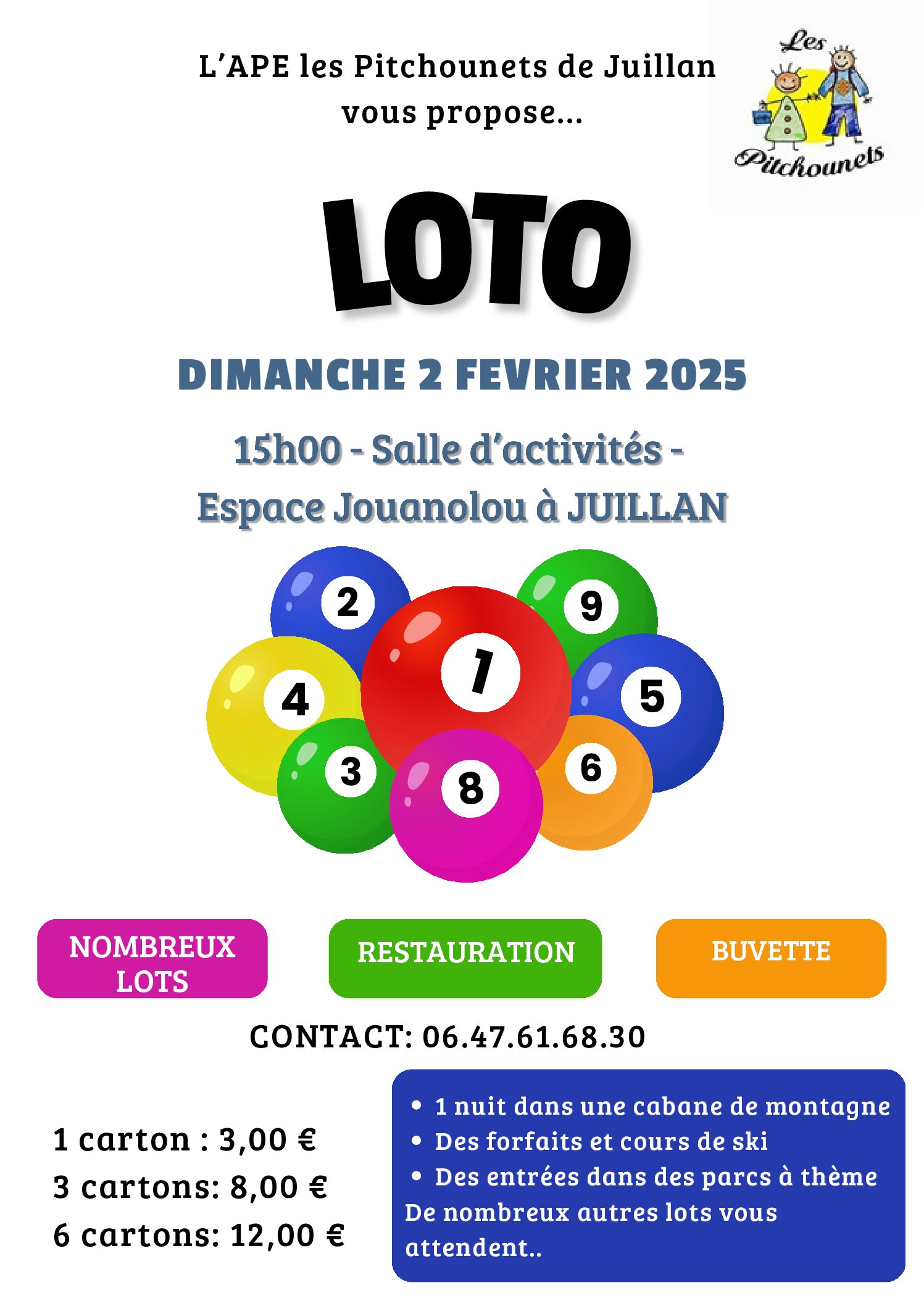 Juillan - Ville des Hautes-Pyrénées - Loto – dimanche 02 février 2025